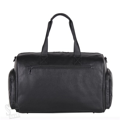 Сумка дорожная кожаная 8063G black S-Style