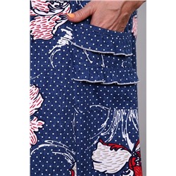 Халат "Магдалена" (Индиго)