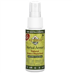 All Terrain, Herbal Armor, натуральный спрей от насекомых без ДЭТА, 59 мл (2,0 жидк. унции)