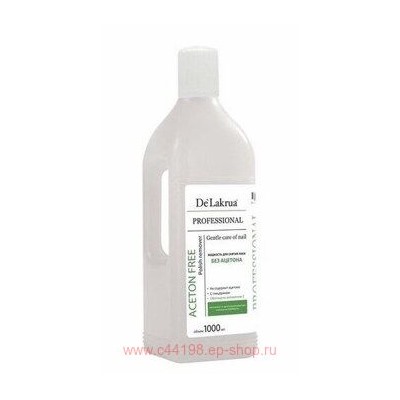 De'Lakrua Жидкость для снятия лака без ацетона Non-Acetone Polish Remover 1000 мл