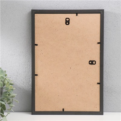 Фоторамка для фото 20×30 см «МИРАМ», пластик, чёрный, (пластиковый экран)