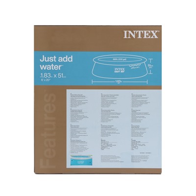 Бассейн надувной INTEX Easy Set 28101, 183×51 см, от 3 лет, круглый