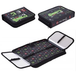 Пенал 2-х ств. 200х140 мм "Пиксель бум" с двумя откидными планками (093861) 74305 Хатбер