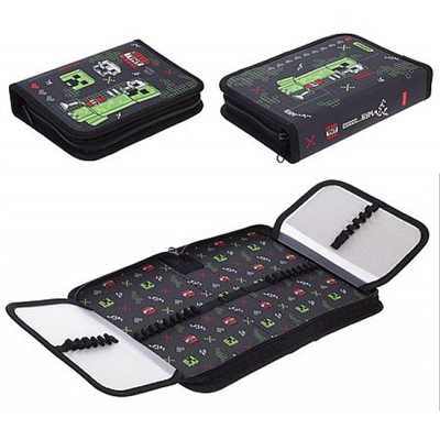 Пенал 2-х ств. 200х140 мм "Пиксель бум" с двумя откидными планками (093861) 74305 Хатбер