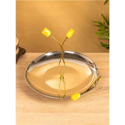 Подставка для закусок, 34×34×28 см, нержавеющая сталь