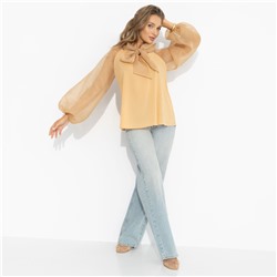 Блуза комбинированная с органзой, Больше, чем образ