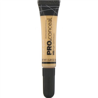 L.A. Girl, Консилер Pro Conceal HD Concealer, желтый корректор, 8 г