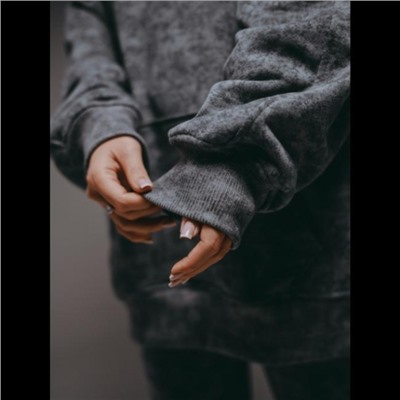 Худи женское Ваниль (Светло-серый варёнка)