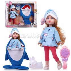 Кукла "Николь" в костюме акулы, в коробке