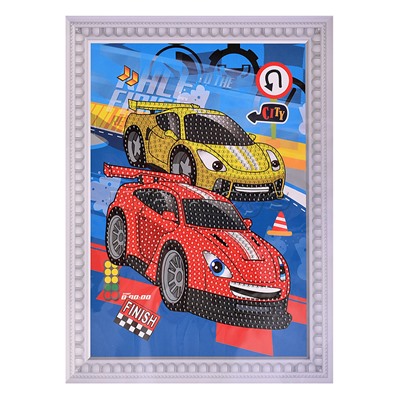 Мозаика алмазная "Гонка" 17.5*23.5см