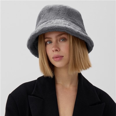 Панама зимняя женская MINAKU, размер one size 52-58, цвет графит