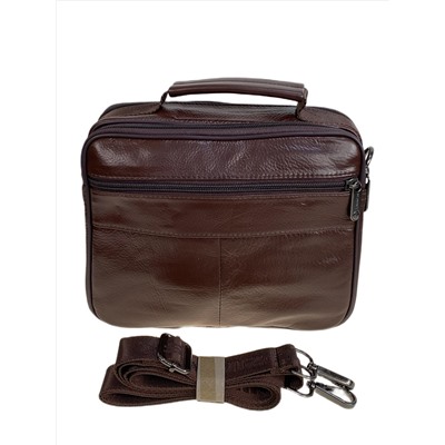 Сумка мужская из натуральной кожи, цвет коричневый