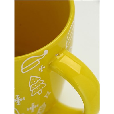 УЦЕНКА Кружка керамическая новогодняя«Новый год», 370 мл, МИКС