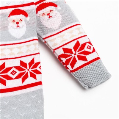 Комбинезон детский вязаный «Крошка Я» New Year, рост 62-68 см