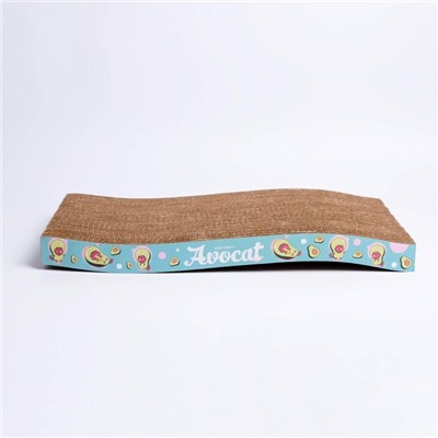 Когтеточка из картона Avocat волна, 45.5×19×3.5 см