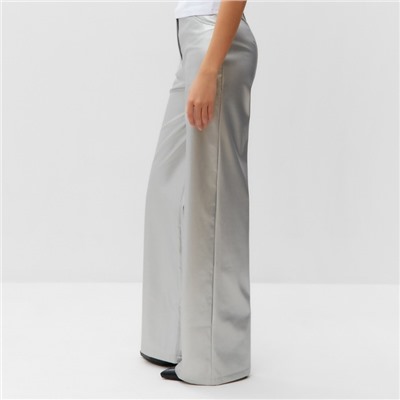 Брюки женские MIST Celebration, размер 42, серебряные