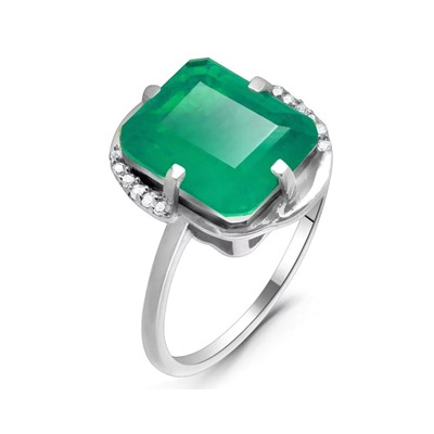 Кольцо из серебра турмалин параиба выращ., Синтия