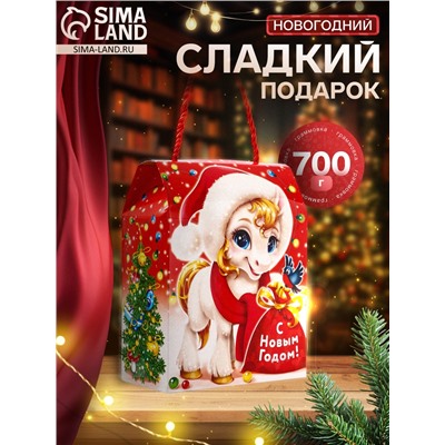 Сладкий новогодний подарок «Снежок», детский, 700 г