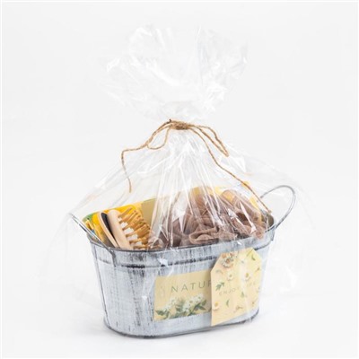 Набор подарочный «Этель» Enjoy life, 5 предметов, полотенце, мочалка, расчёска