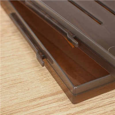 Контейнер для хранения без крышки OPTIMA, 10.6 л, 16.8×30.5×24.2 см, коричневый