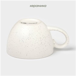 Кружка новогодняя Доляна Snow cones, 370 мл, 14.5×10.8×7.2 см, керамика, белая