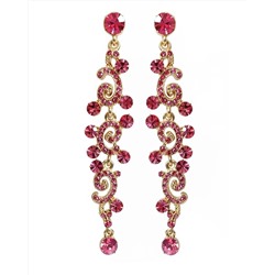 Вечерние серьги с чешскими стразами