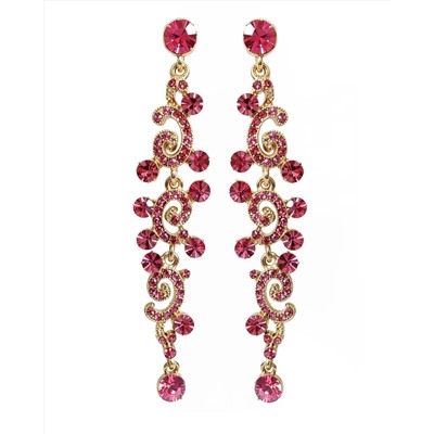 Вечерние серьги с чешскими стразами