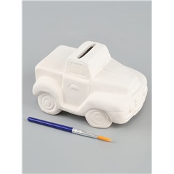 Копилка под роспись «Машина» с кистью