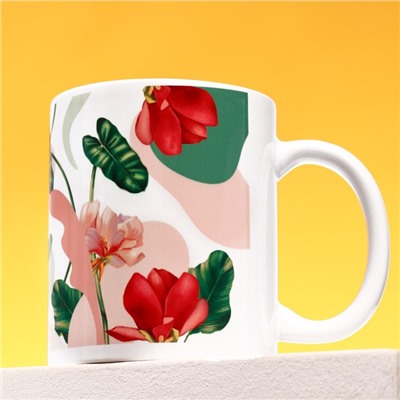 Подарочный набор «С 8 Марта»: чайное ассорти (5 вкусов x 4 шт.), кружка 300 мл.