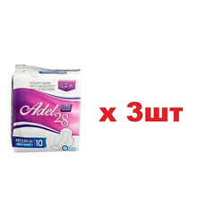 Adel28 Premium Женские гигиенические прокладки Medium 4 капли 10шт Korea 3шт