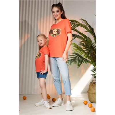Футболка 11856 Чебурашка (Оранжевый)
