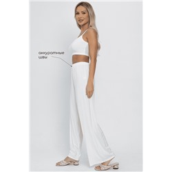 Брюки-палаццо для дома Шелк вискозы (молочные) Б14498-52М