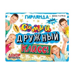 Гирлянда  "Самый дружный класс!"