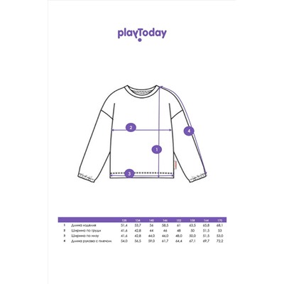 Лонгслив PLAYTODAY, 1223229