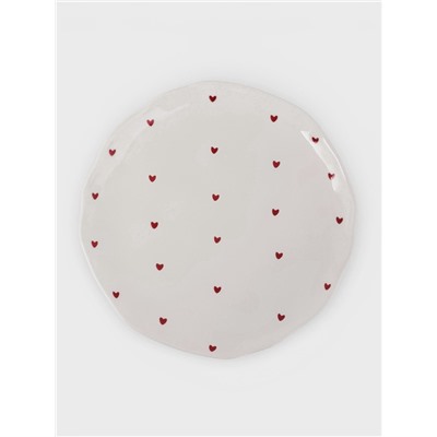 Тарелка «Уютный дом. Сердечки», d=20 см, керамика, белая
