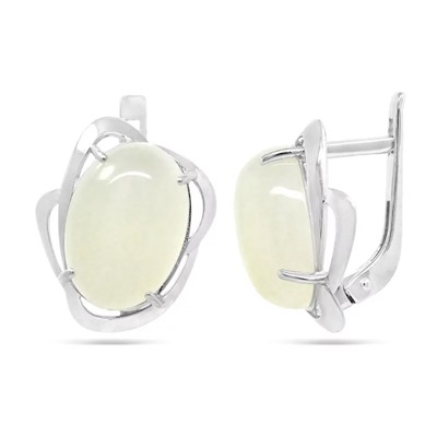 Серьги из серебра агат, СП87