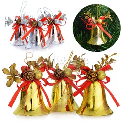 Набор новогодних украшений "Колокольчики" (3 шт.) в коробке