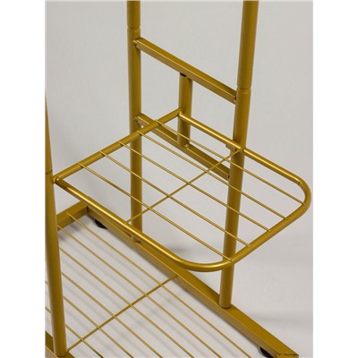 Подставка для цветов Greengo, 3 полки, 43×22×57 см, напольная, металл, цвет золотой