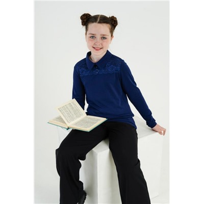 Джемпер Миранда дл. рукав (Темно-синий)