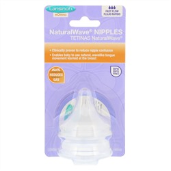 Lansinoh, mOmma, соски NaturalWave, быстрый ток, 2 соски Fast-Flow