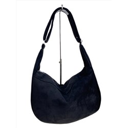 Женская сумка из искусственной замши, цвет черный