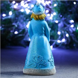 Фигурка полистоун «Снегурочка», голубой кафтан, 9×10×23 см
