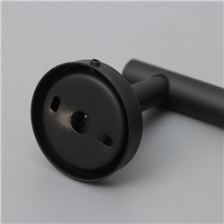 Держатель для туалетной бумаги Stölz, 16.2×2.5×9.5 см, нержавеющая сталь, чёрный