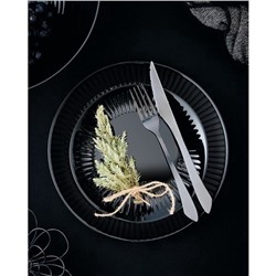 Десртная тарелка Luminarc COTTAGE BLACK, d=19 см, стекло, чёрная