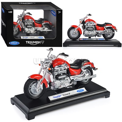 Мотоцикл 1:18 Triumph Rocket III, красный