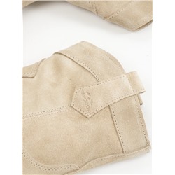 Казаки женские бежевые на меху, войлок