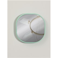 Зеркало карманное «Узор», с подставкой, 8×8 см, синее