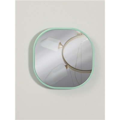 Зеркало карманное «Узор», с подставкой, 8×8 см, синее