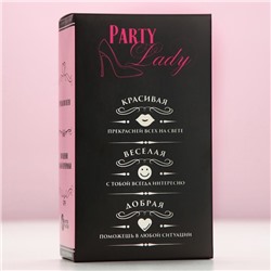 Подарочный набор косметики Party Lady, гель для душа виски 250 мл и бомбочки для ванны 4×40 г, Чистое счастье