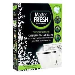 Соль для посудомоечных машин Master FRESH крупнокристаллическая, 1 кг